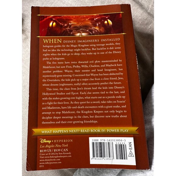 Hyperion Kingdom Keepers Ridley Pearson Books 3-4 Disney in Shadow Power Play - Picture 4 of 10